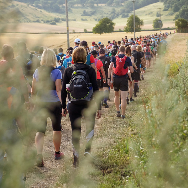 Participants leave the start of an Ultramarathon
