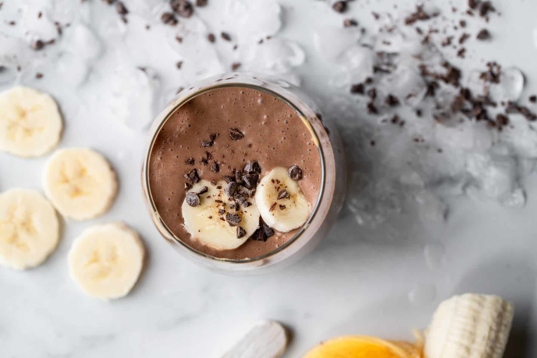 Chocolate Banana Pre-Run Smoothie