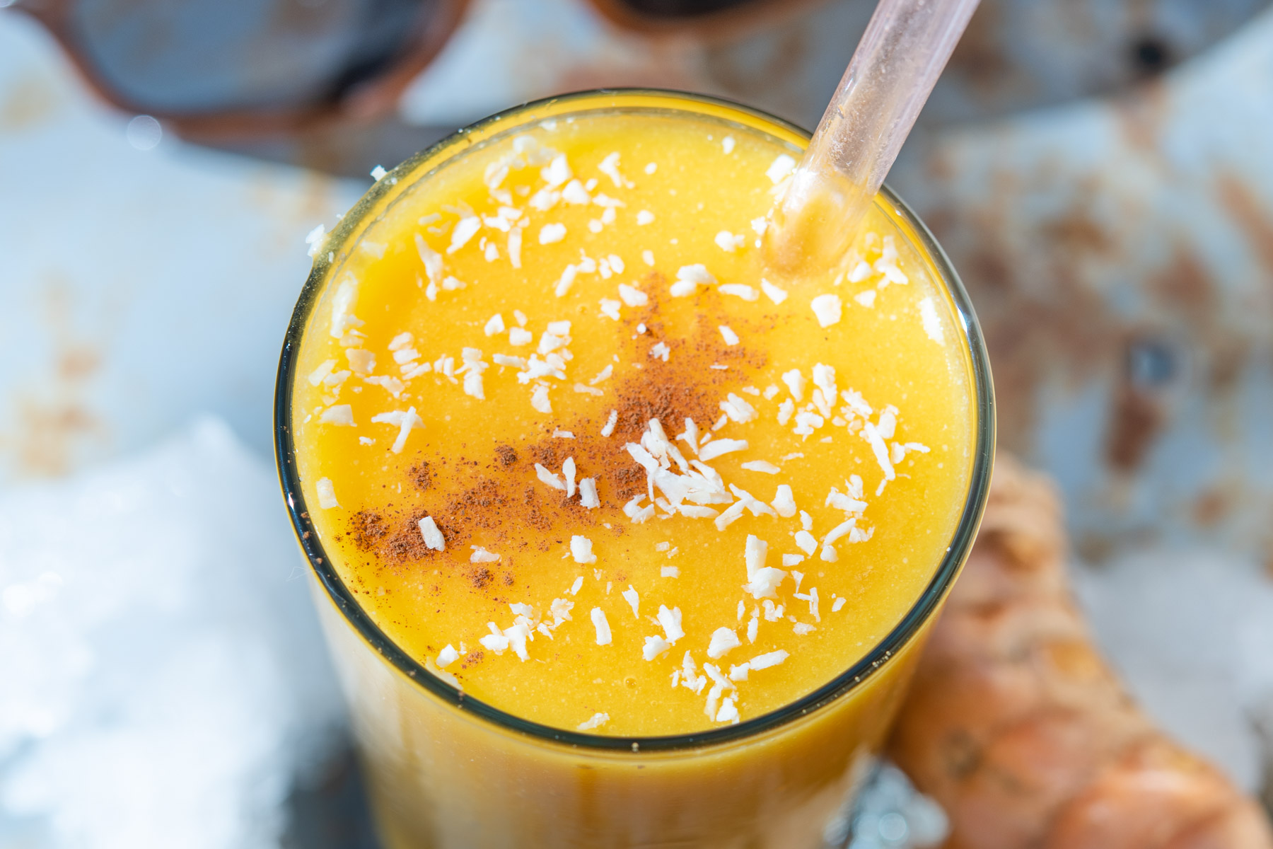 Tropical Turmeric Post-Run Smoothie